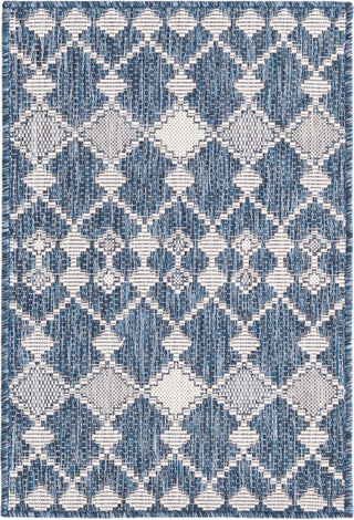 Unique Loom Outdoor Trellis T-KZOD22 Blue Area Rug main image