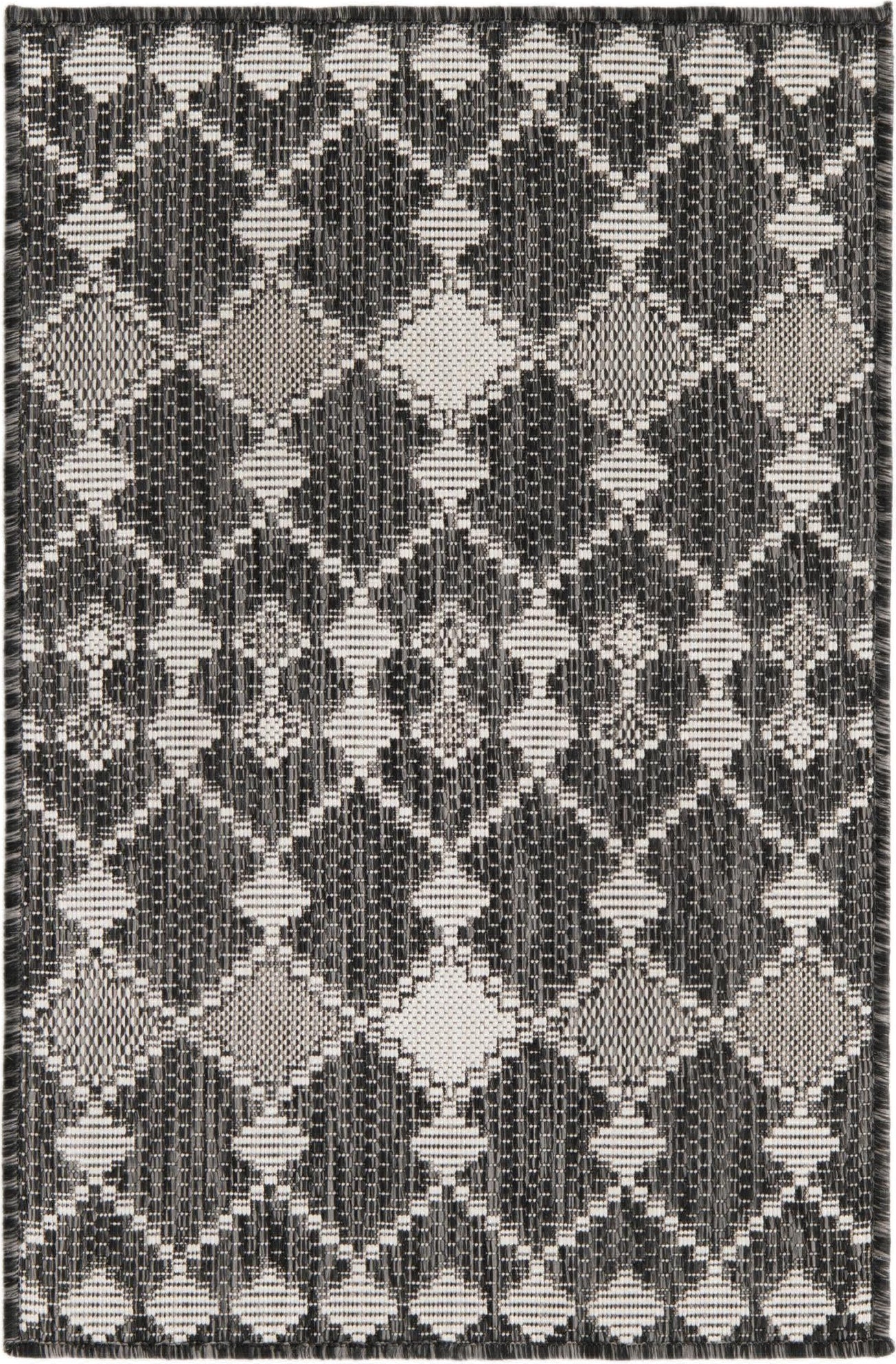 Unique Loom Outdoor Trellis T-KZOD22 Charcoal Area Rug main image