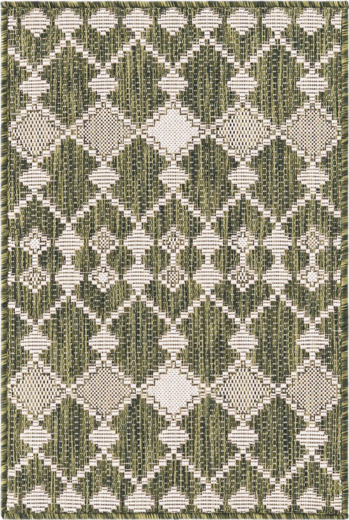 Unique Loom Outdoor Trellis T-KZOD22 Green Area Rug main image
