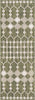 Unique Loom Outdoor Trellis T-KZOD22 Green Area Rug Runner Top-down Image
