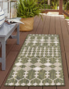 Unique Loom Outdoor Trellis T-KZOD22 Green Area Rug Runner Lifestyle Image