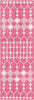 Unique Loom Outdoor Trellis T-KZOD22 Magenta Area Rug Runner Top-down Image