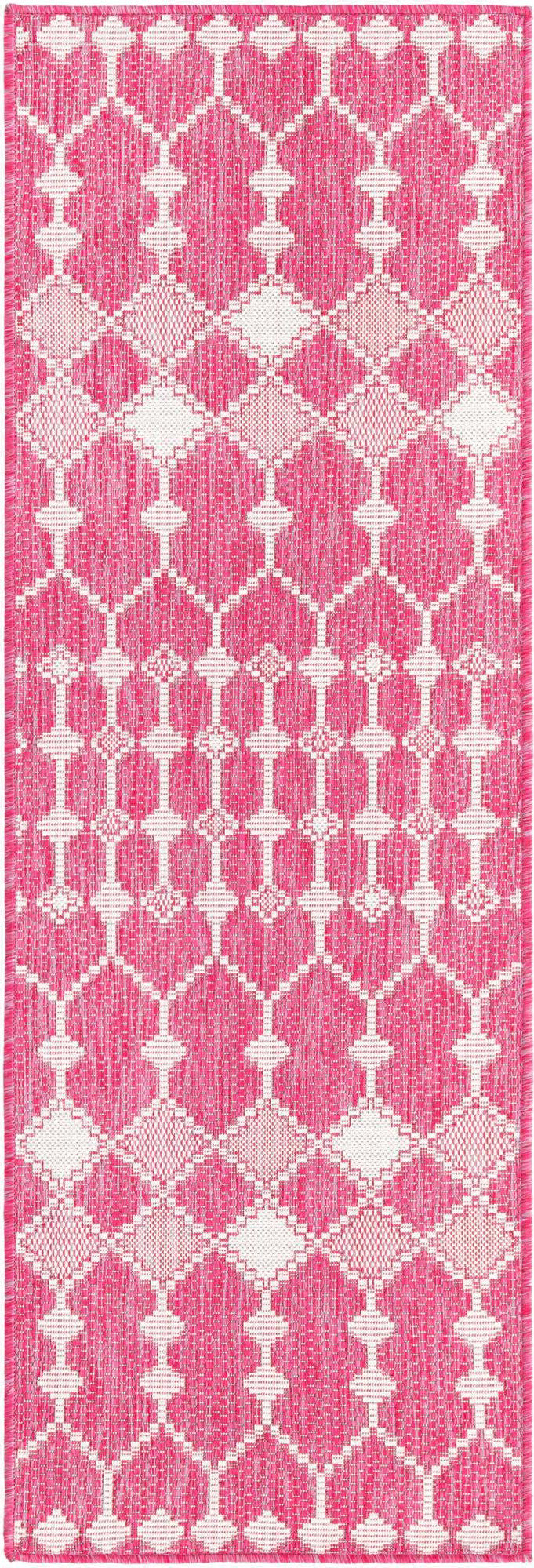 Unique Loom Outdoor Trellis T-KZOD22 Magenta Area Rug – Incredible Rugs ...