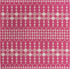 Unique Loom Outdoor Trellis T-KZOD22 Magenta Area Rug Square Top-down Image