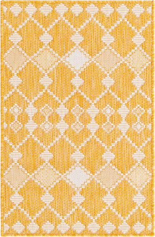 Unique Loom Outdoor Trellis T-KZOD22 Yellow Area Rug main image