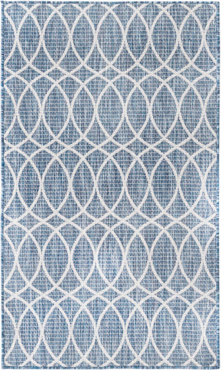 Unique Loom Outdoor Trellis T-KZOD24 Blue Area Rug main image