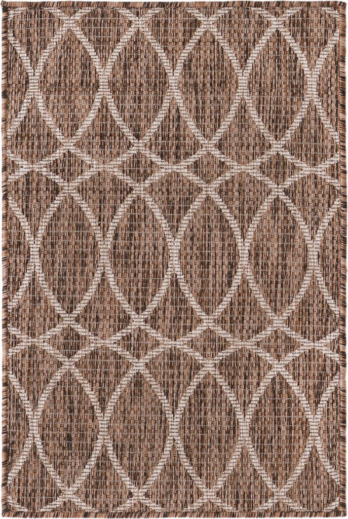 Unique Loom Outdoor Trellis T-KZOD24 Brown Area Rug main image