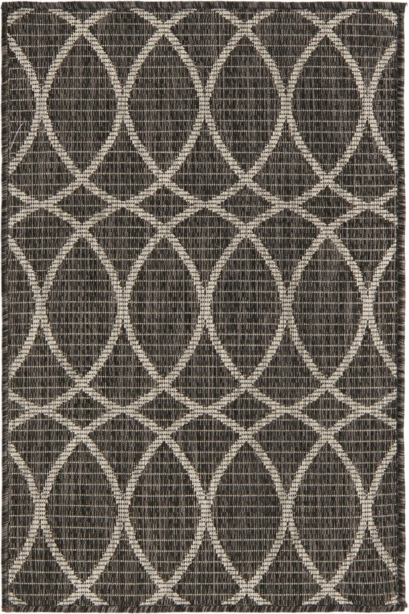 Unique Loom Outdoor Trellis T-KZOD24 Charcoal Area Rug main image