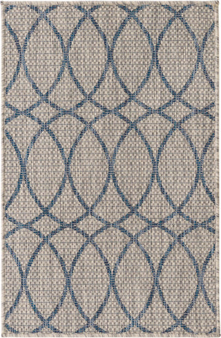 Unique Loom Outdoor Trellis T-KZOD24 Gray Blue Area Rug main image