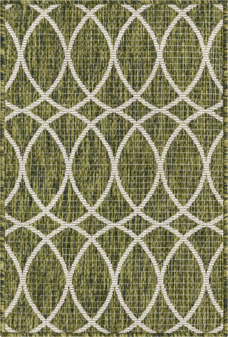 Unique Loom Outdoor Trellis T-KZOD24 Green Area Rug main image