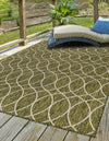Unique Loom Outdoor Trellis T-KZOD24 Green Area Rug Rectangle Lifestyle Image