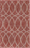 Unique Loom Outdoor Trellis T-KZOD24 Rust Red Area Rug main image