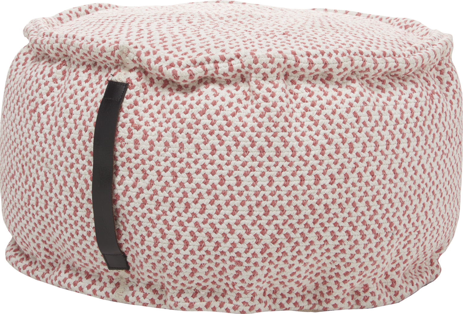 Nourison Outdoor Pillows Woven Pouf Coral by Mina Victory main image