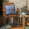 Nourison Outdoor Pillows Printed Tiles Navy  Feature