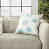 Outdoor Pillows Printed Corals Turquoise by Nourison 