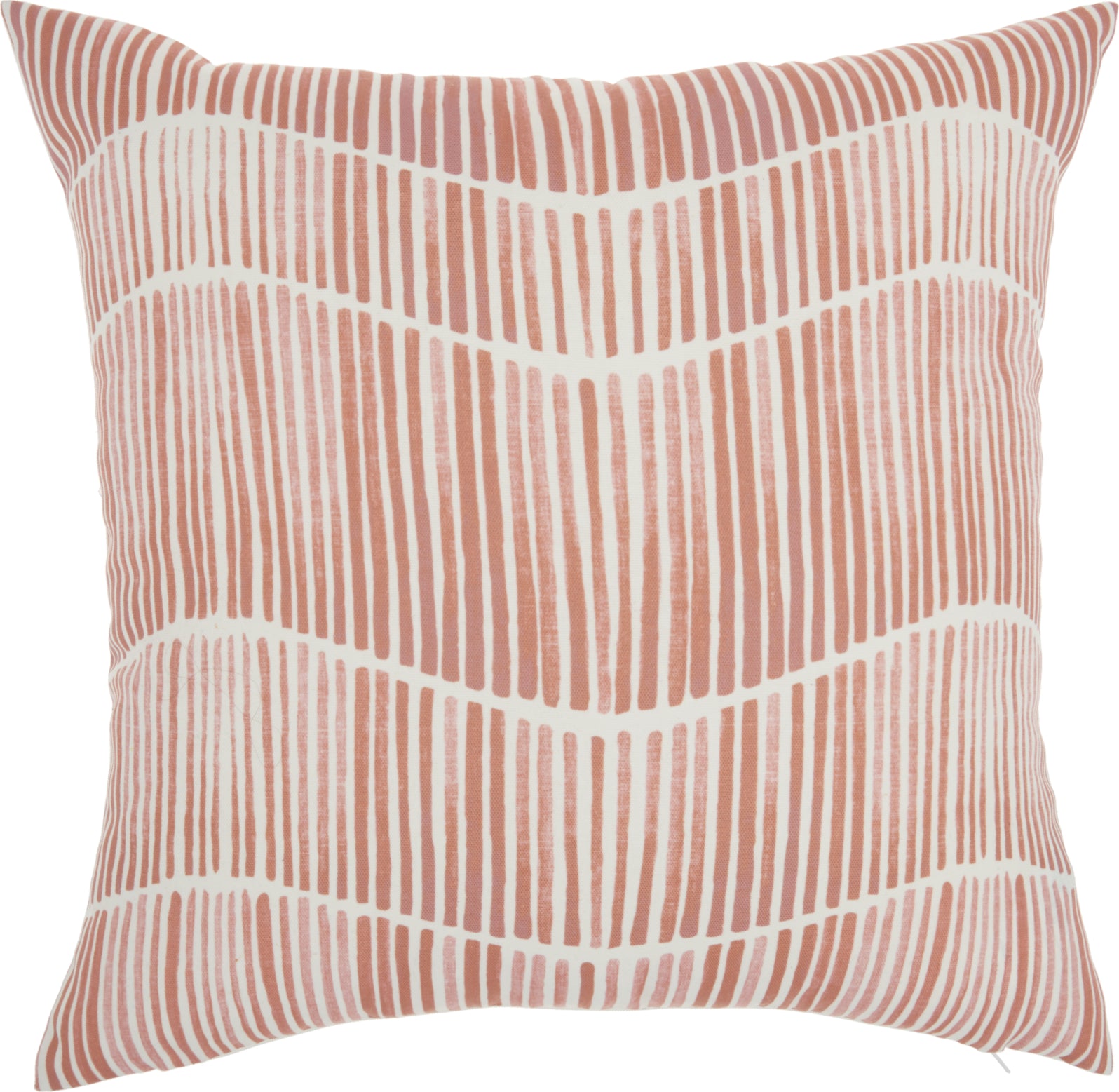 Outdoor Pillows Printed Wavy Lines Coral by Nourison main image
