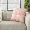 Outdoor Pillows Printed Wavy Lines Coral by Nourison 