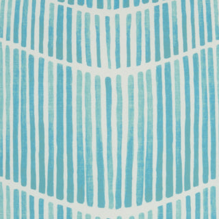 Outdoor Pillows Printed Wavy Lines Turquoise by Nourison 