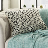 Nourison Outdoor Pillows Loop Dots Black by Mina Victory  Feature