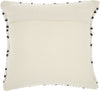 Nourison Outdoor Pillows Loop Dots Black by Mina Victory 