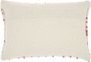 Nourison Outdoor Pillows Loop Dots Coral by Mina Victory 