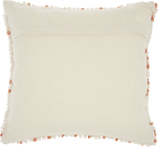 Nourison Outdoor Pillows Loop Dots Coral by Mina Victory 