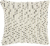 Nourison Outdoor Pillows Loop Dots Grey by Mina Victory 