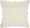 Nourison Outdoor Pillows Loop Dots Navy by Mina Victory 