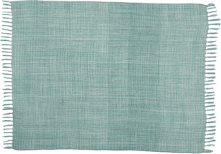 Nourison Outdoor Throws Woven Throw Aqua by Mina Victory main image