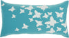 Nourison Outdoor Pillows Raised Butterfly Turquoise by Mina Victory main image