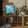 Nourison Outdoor Pillows Raised Butterfly Turquoise by Mina Victory 