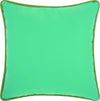 Nourison Outdoor Pillows 2 SIDED SOLID CORDED Green/Tur by Mina Victory 