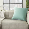 Nourison Outdoor Pillows Solid Pillow Aqua by Mina Victory 