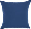 Nourison Outdoor Pillows Solid Pillow Blue by Mina Victory main image