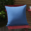 Nourison Outdoor Pillows Solid Pillow Blue by Mina Victory  Feature