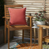 Nourison Outdoor Pillows Solid Pillow Coral by Mina Victory  Feature