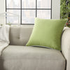 Nourison Outdoor Pillows Solid Pillow Green by Mina Victory  Feature