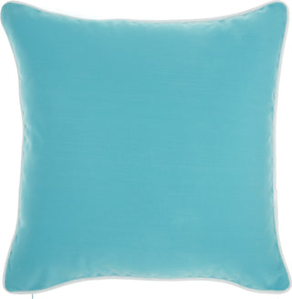 Nourison Outdoor Pillows Solid Pillow Turquoise by Mina Victory main image