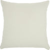 Nourison Outdoor Pillows Herringbone Solid Ivory by Mina Victory 