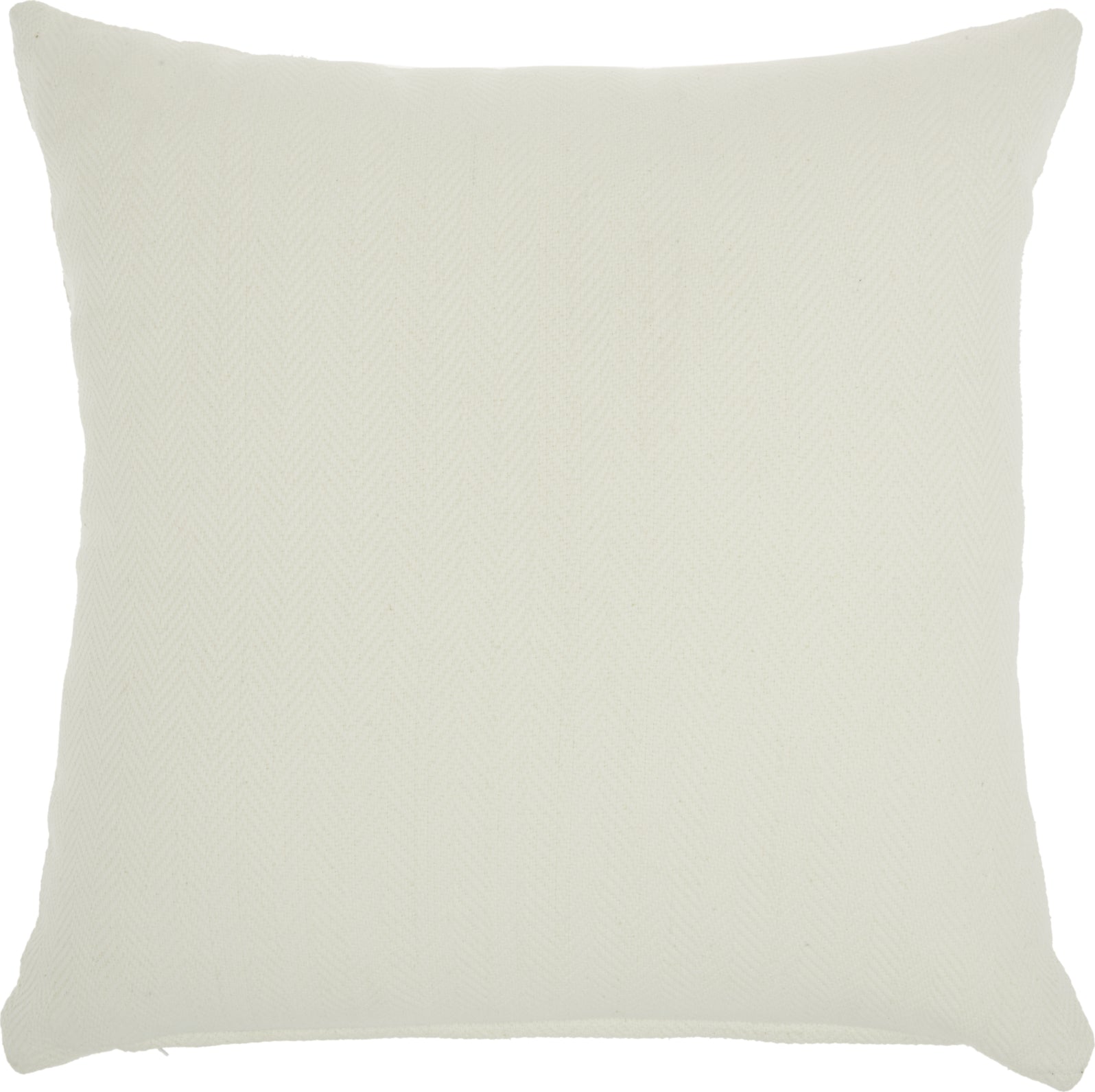 Nourison Outdoor Pillows Herringbone Solid Ivory by Mina Victory main image