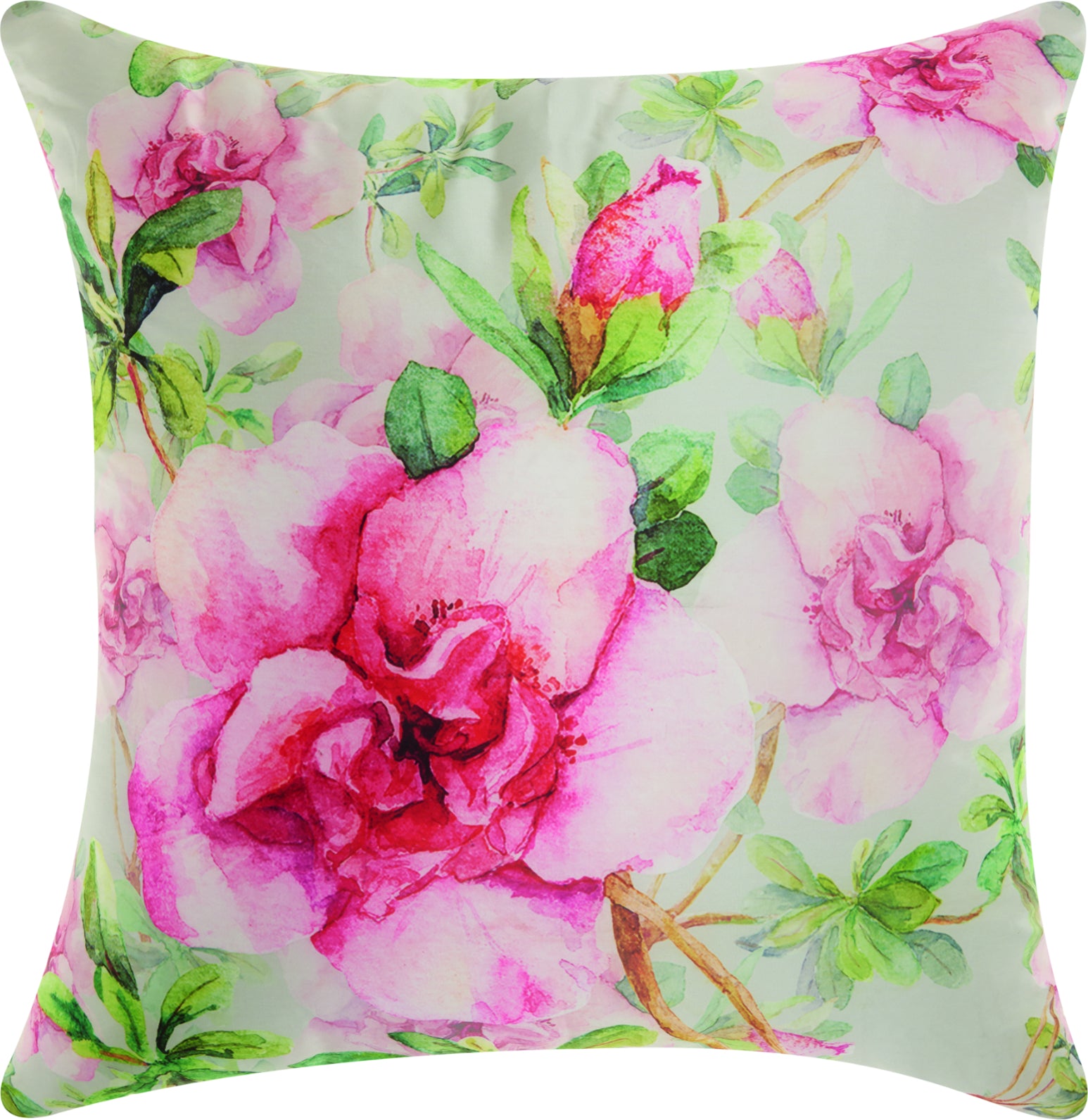 Nourison Outdoor Pillows WATERCOLOR ROSES Multicolor by Mina Victory main image