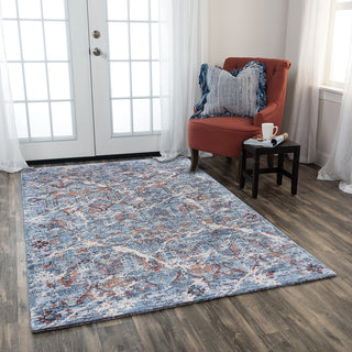 Rizzy Ovation OVA105 Blue/Beige Area Rug Room Image Feature