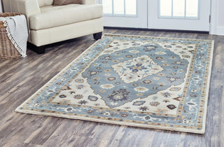 Rizzy Arden Loft-Crown Way CW9383 Ivory Area Rug Corner Image Feature