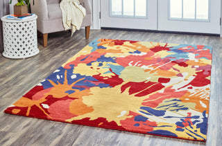 Rizzy Arden Loft-Crown Way CW9395 Gold Area Rug Corner Image