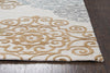 Rizzy Arden Loft-Falmouth Fields FF9423 Light Gray Area Rug Detail Image