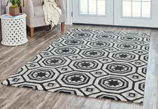 Rizzy Arden Loft-Lisbon Corner LC9428 Light Gray Area Rug Corner Image