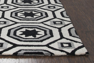 Rizzy Arden Loft-Lisbon Corner LC9428 Light Gray Area Rug Detail Image