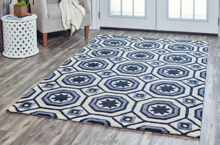 Rizzy Arden Loft-Lisbon Corner LC9429 Light Gray Area Rug Corner Image