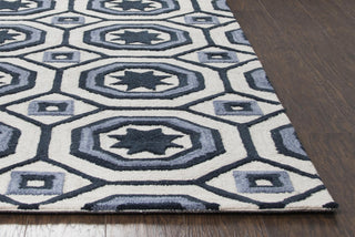 Rizzy Arden Loft-Lisbon Corner LC9429 Light Gray Area Rug Detail Image