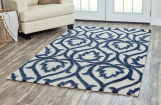 Rizzy Arden Loft-Lisbon Corner LC9433 Light Gray Area Rug Corner Image